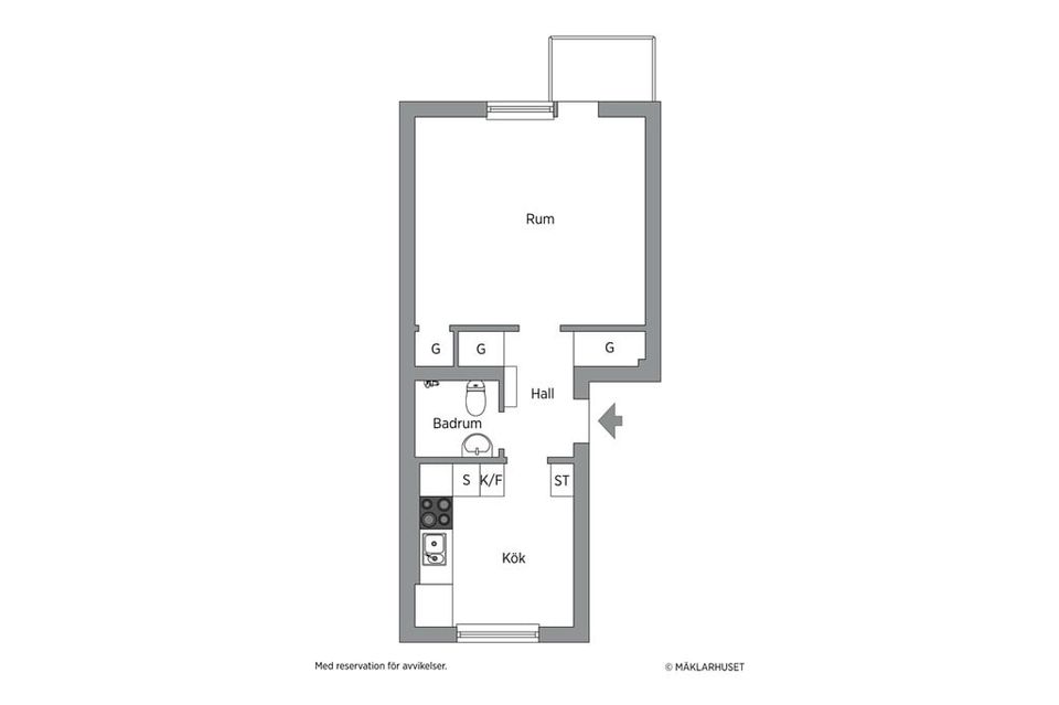Bostadsrätt, Gransikagatan 7B, Norrmalm, Skövde