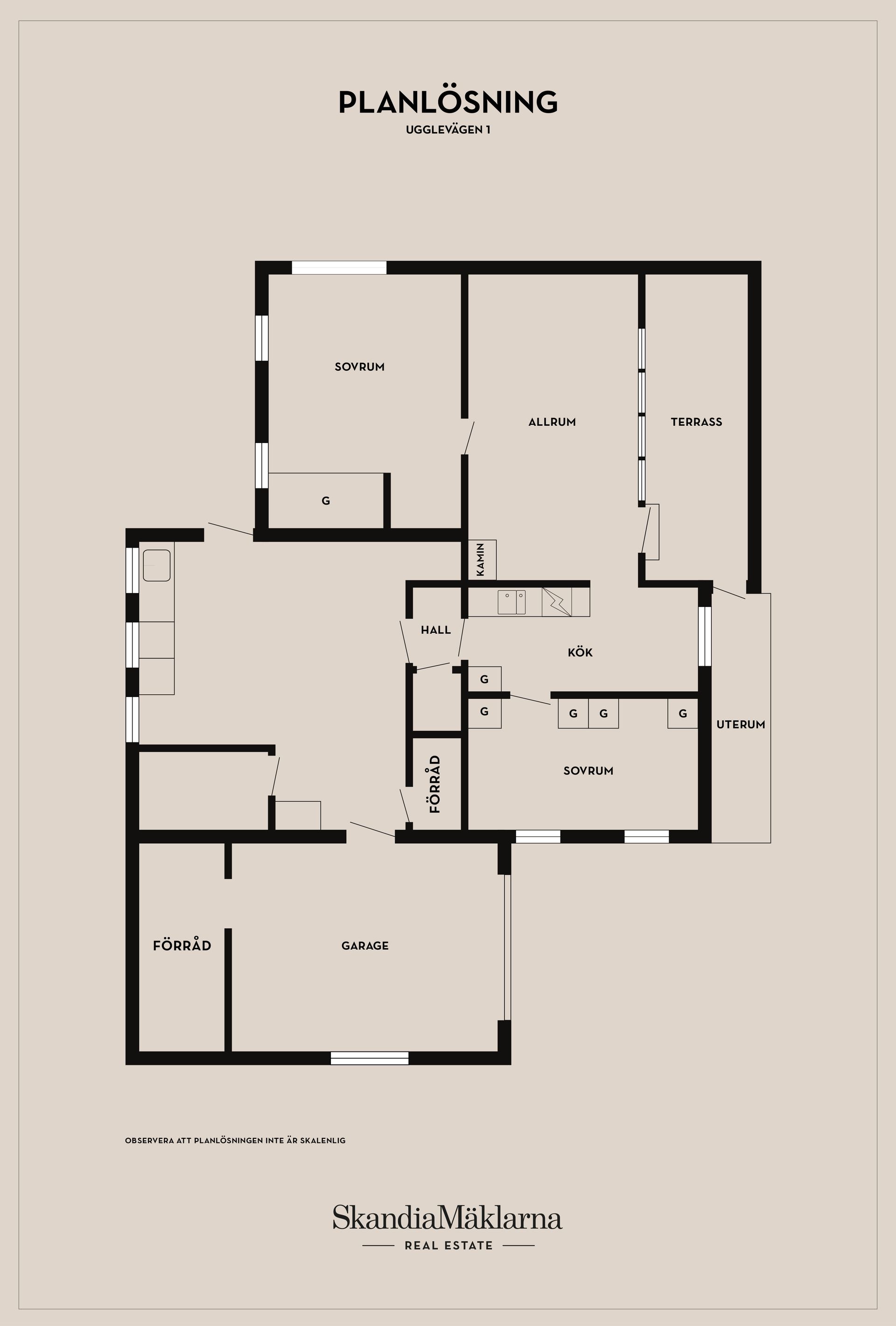 Villa, Ugglevägen 1, Nybrostrand, Ystad