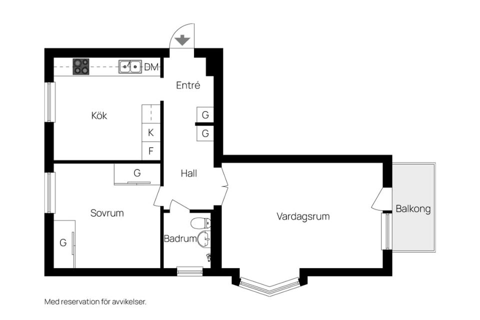 Bostadsrätt, Knarrhögsgatan 14 B, Centrum, Mölndal