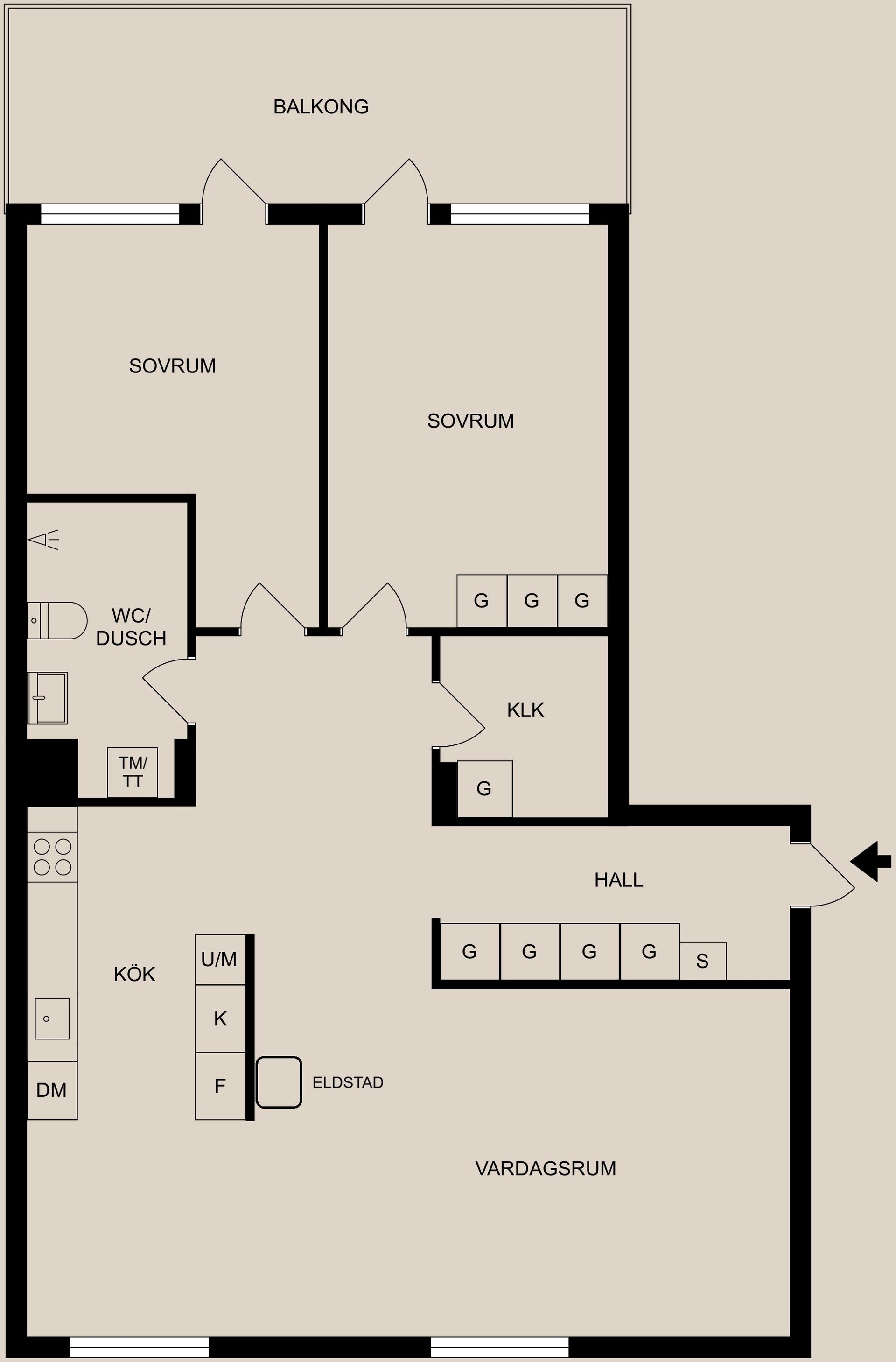 Bostadsrätt, Godsgatan 5, Centralt, Norrköping