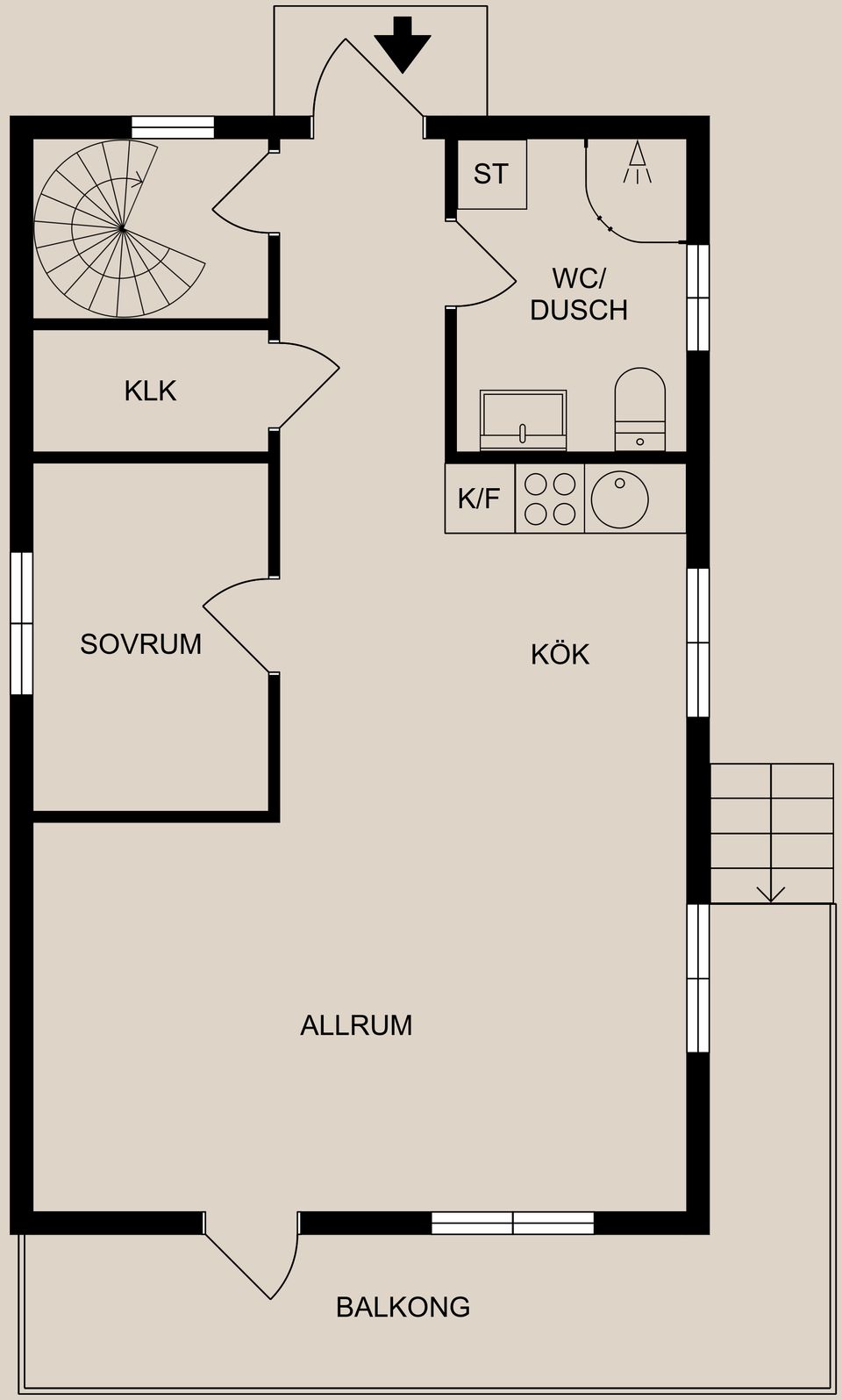 Villa, Haganäsvägen 18, Kvarsebo, Norrköping