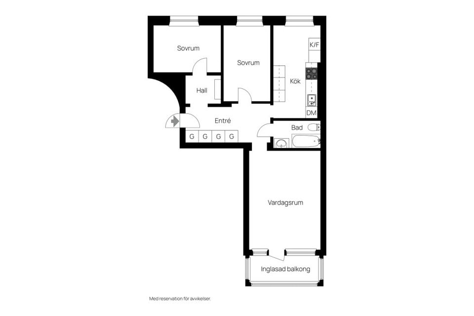 Bostadsrätt, Tjädervägen 15, Korsta -Ortviken, Sundsvall