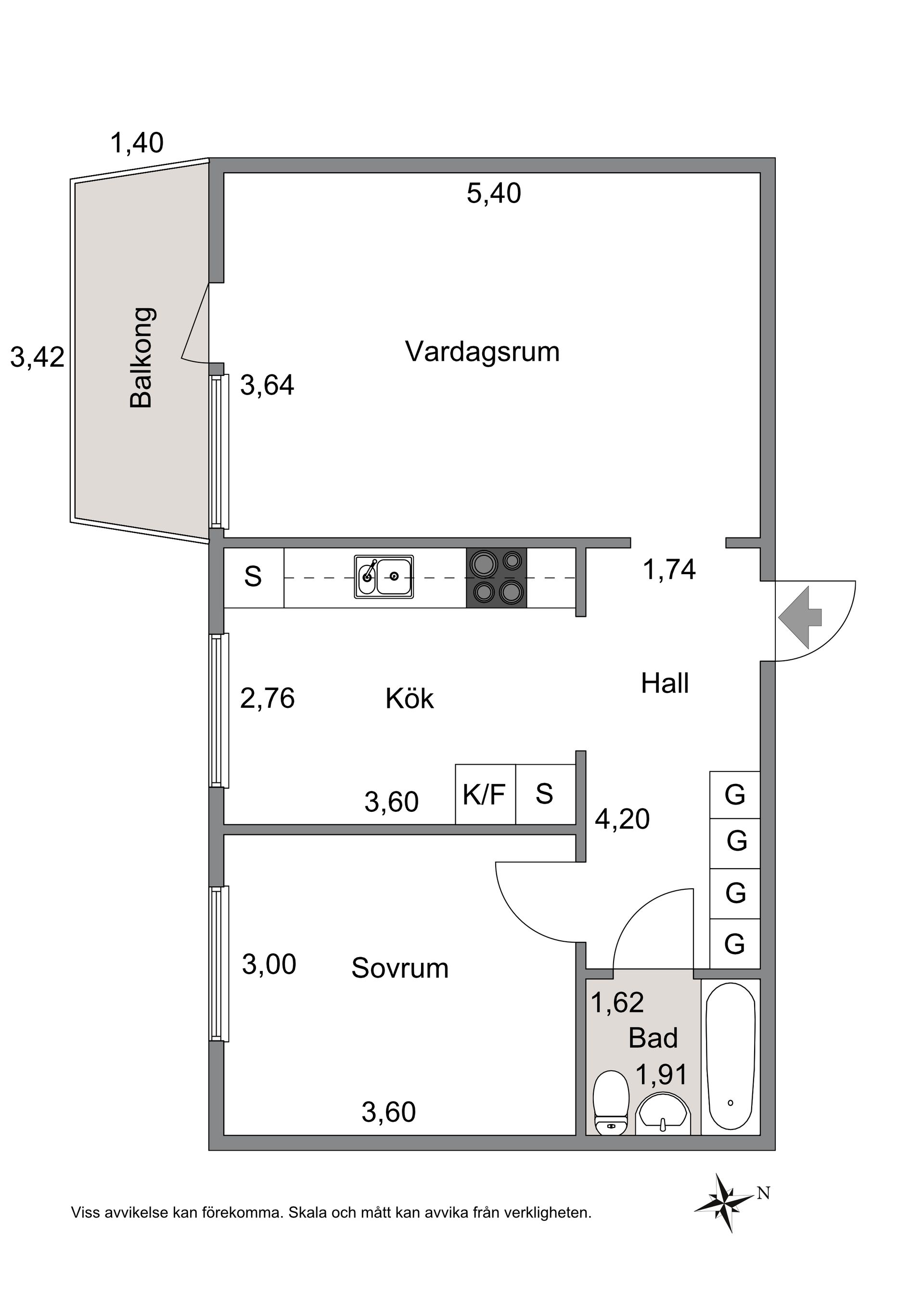 Bostadsrätt, Skolgatan 9A, Centrum, Hässleholm