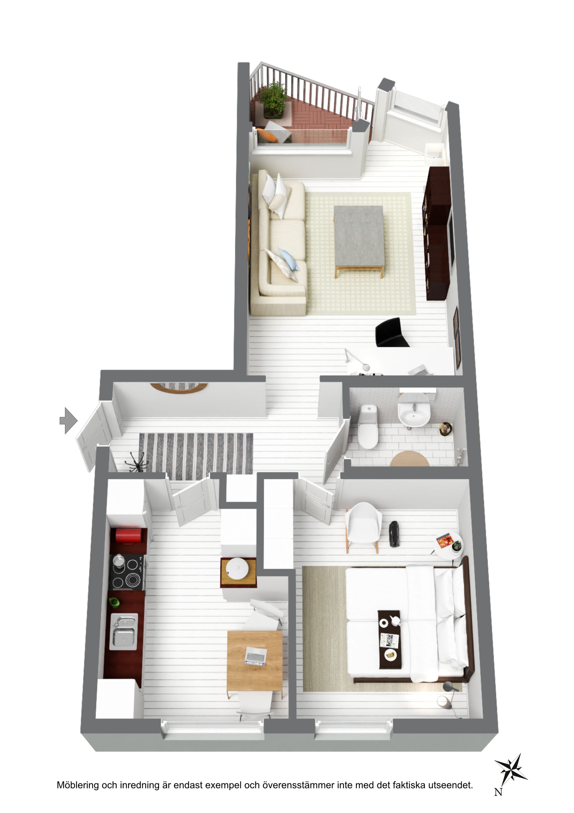 Bostadsrätt, Gethornskroken 11B, Väster, Hässleholm