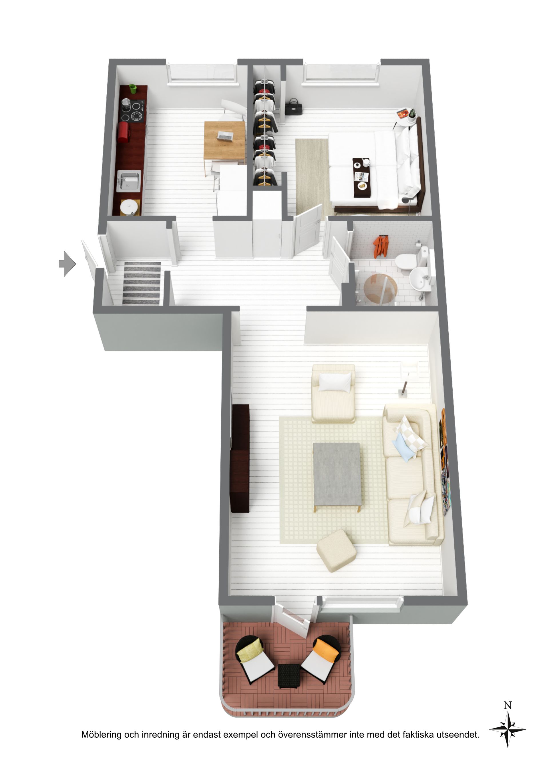 Bostadsrätt, Mellankullagatan 10B, Väster, Hässleholm