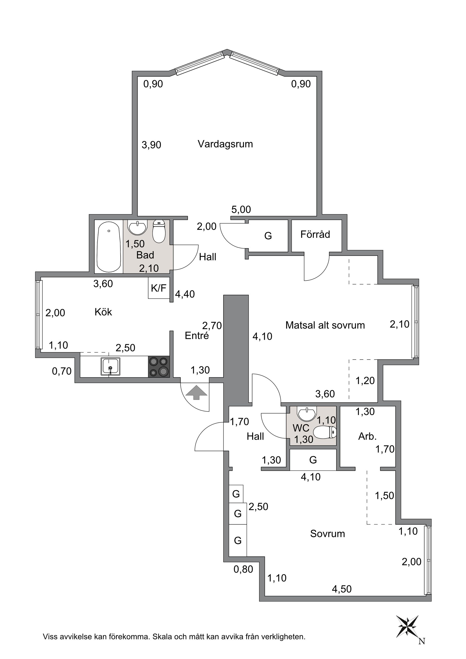 Bostadsrätt, Vallgatan 23A, Centrum, Hässleholm