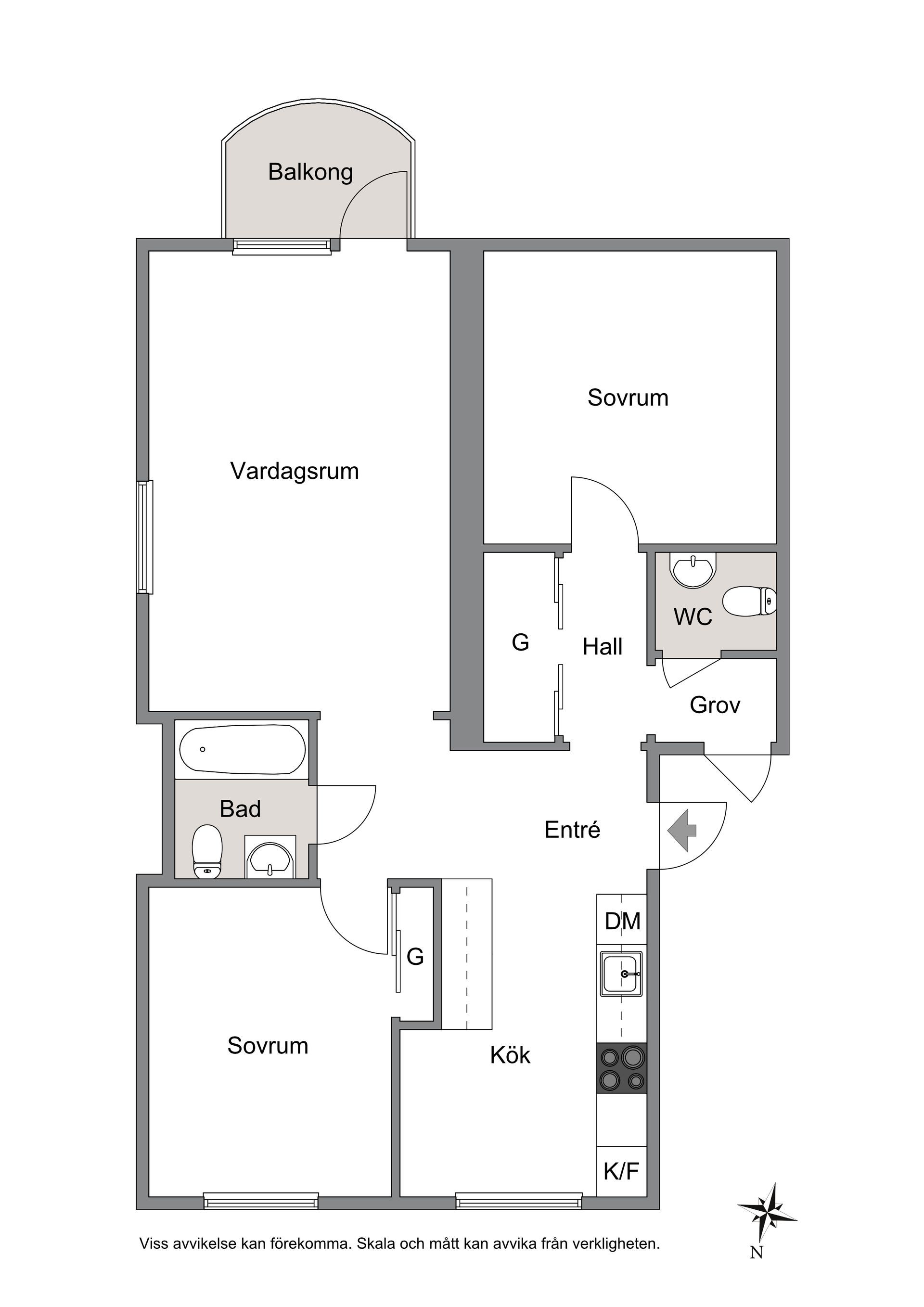 Bostadsrätt, Mellankullagatan 6C, Väster, Hässleholm