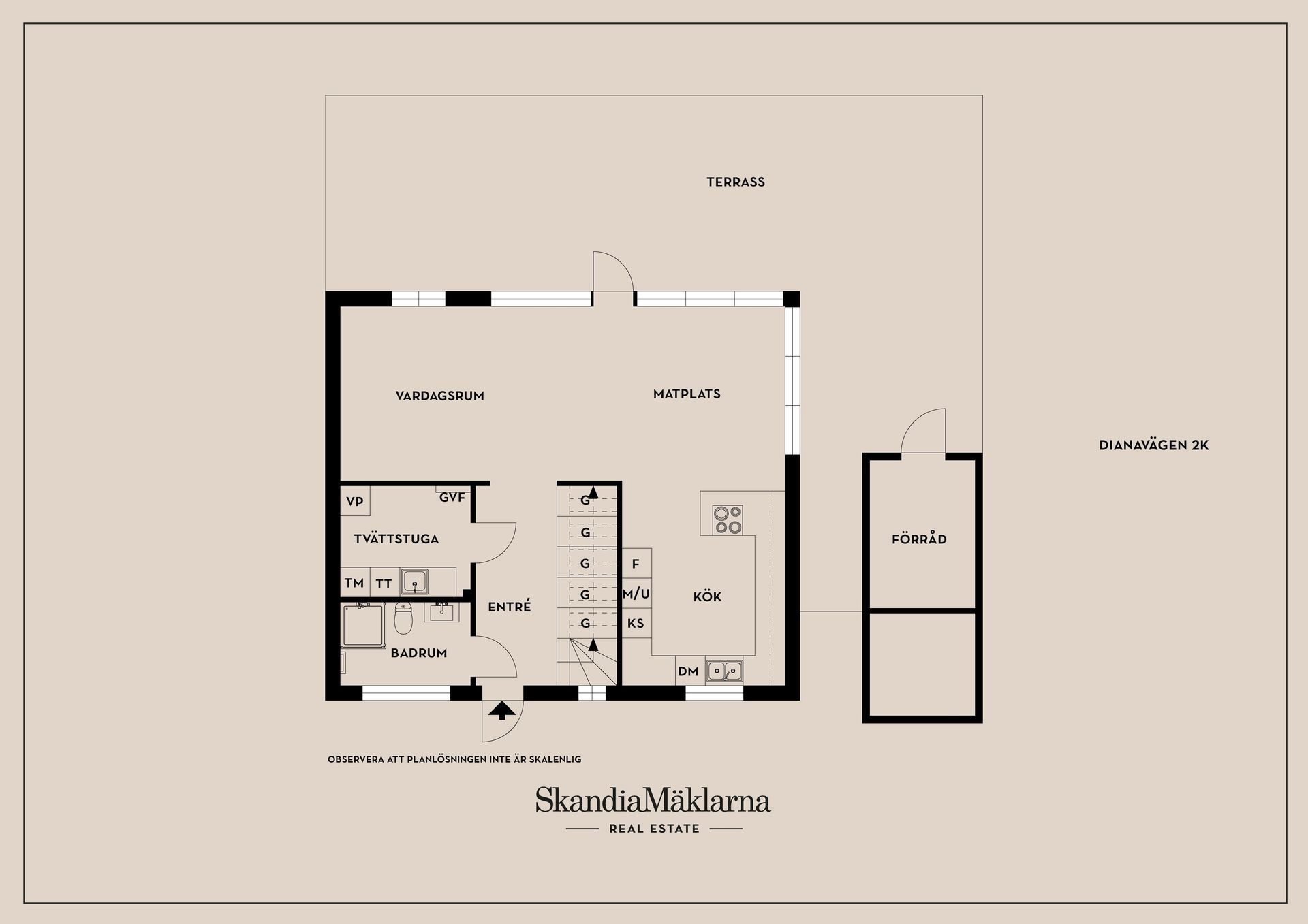 Radhus, Dianavägen 2K, Glömsta, Huddinge
