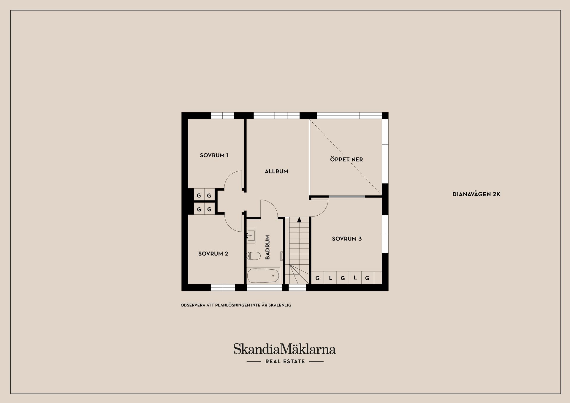 Radhus, Dianavägen 2K, Glömsta, Huddinge