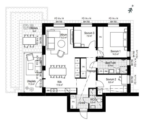 Bostadsrätt, Skogvaktaregatan 34 Lgh 1001, Vegeljung, Ängelholm