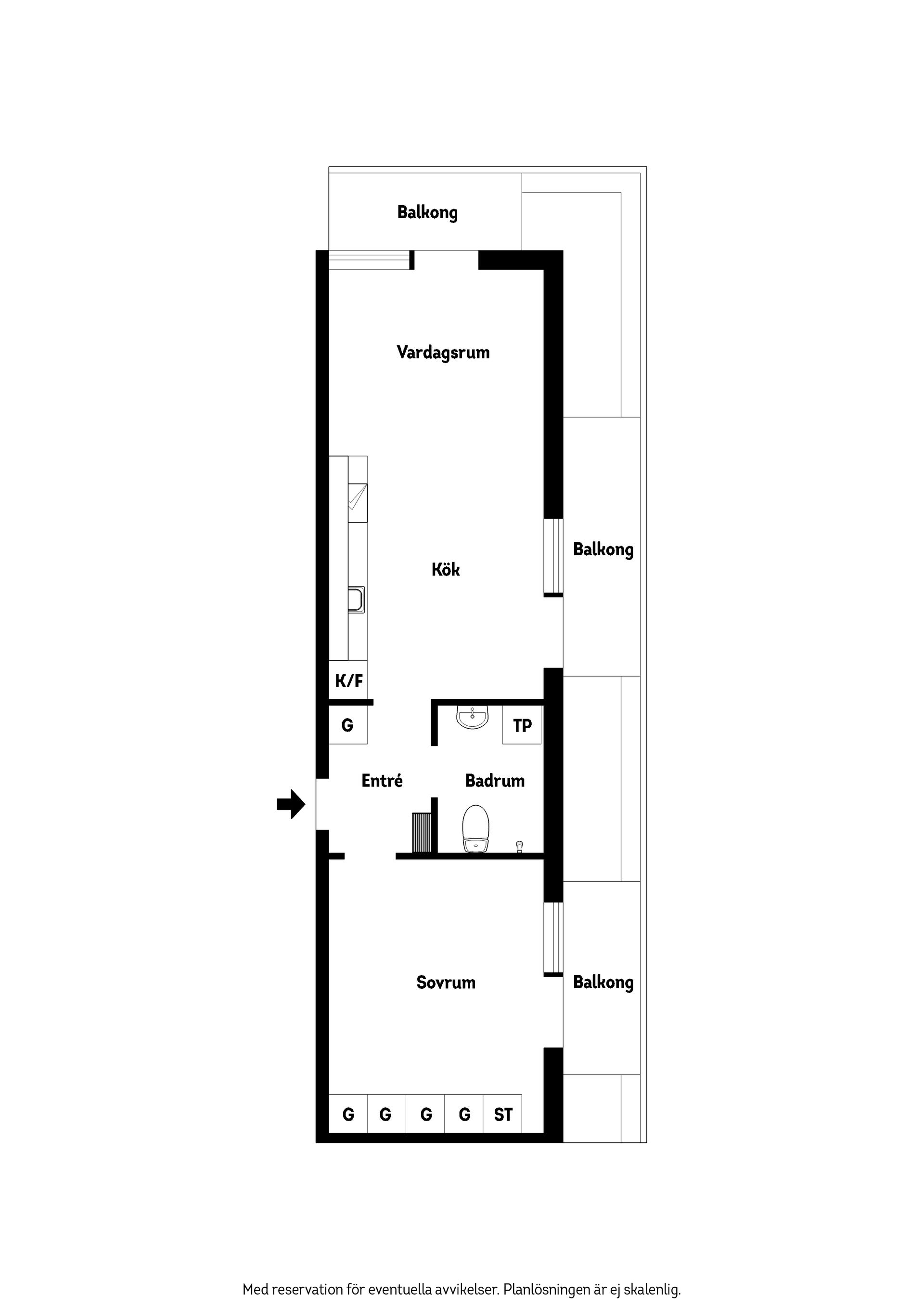 Bostadsrätt, Slottsgatan 41 A, Östra Centrum, Jönköping