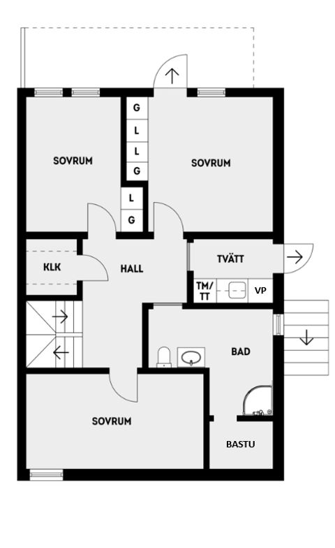 Radhus, Lansenvägen 11, Gribbylund, Täby