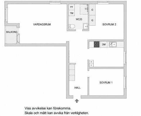 Bostadsrätt, Lundagatan 6B, Gamla Huvudsta/Västra Skogen, Solna