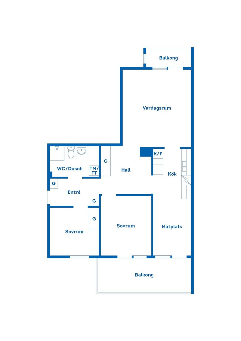 Bostadsrätt, Krouthéns gata 3, Vasastaden, Linköping
