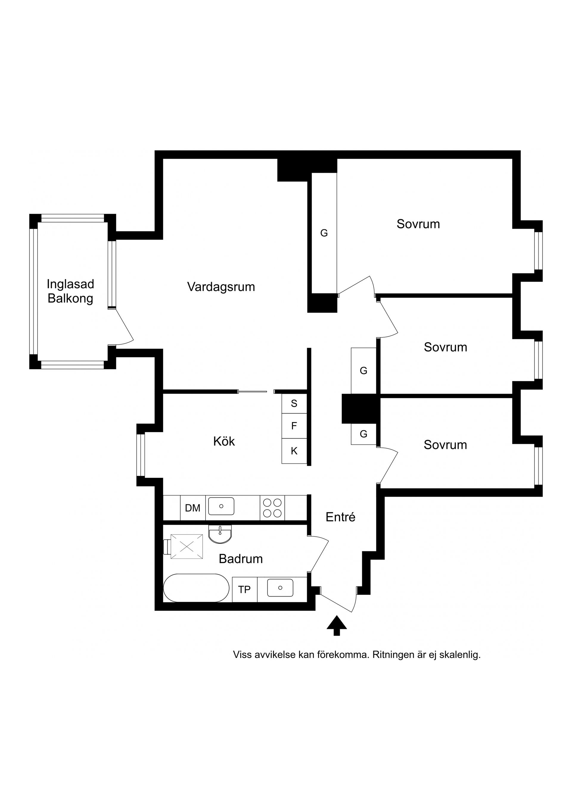 Bostadsrätt, Drottninggatan 2F, Centrum, Varberg