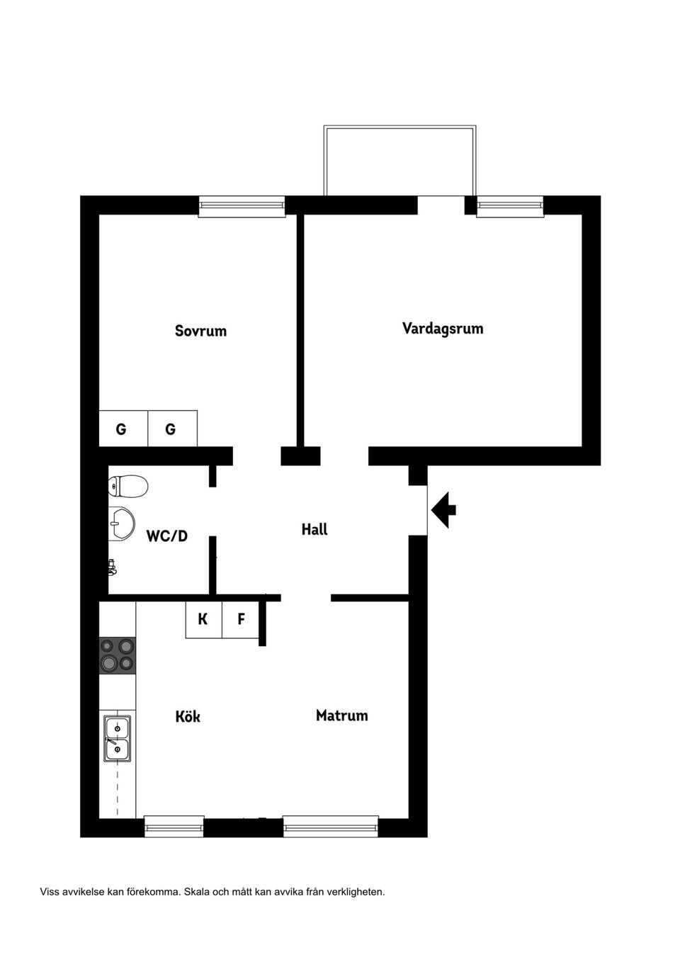 Bostadsrätt, Bergsgatan  20, S:t Ilian, Enköping