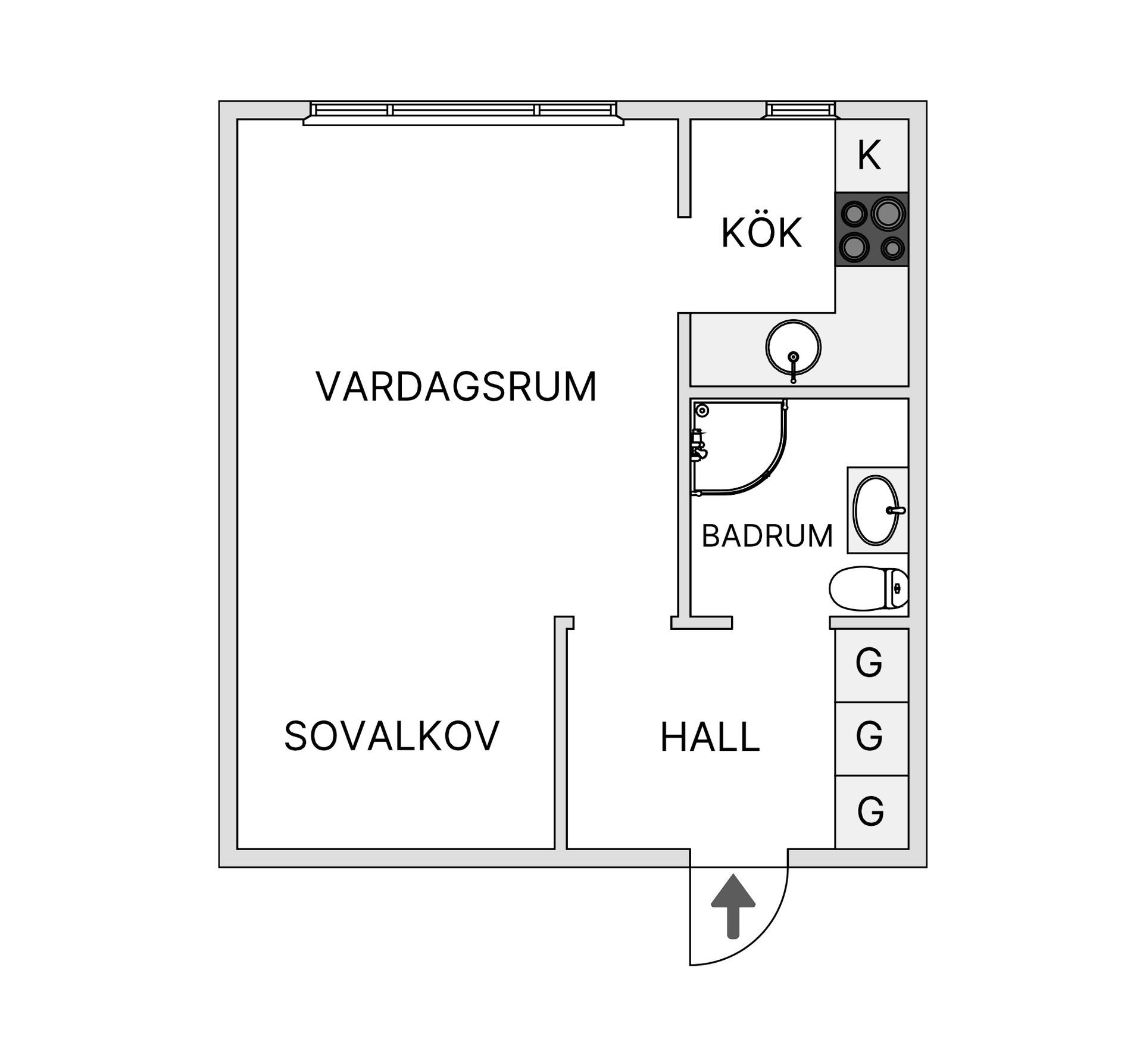Bostadsrätt, Grengatan 5D, Sjöbo Centrum, Sjöbo