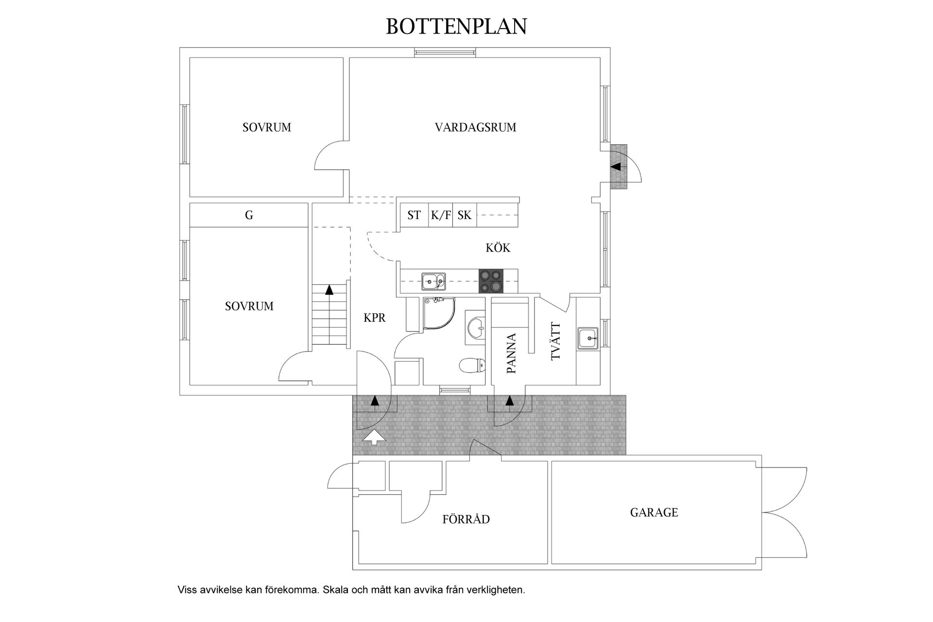 Radhus, Sticklingsvägen 18, Söndrum, Halmstad