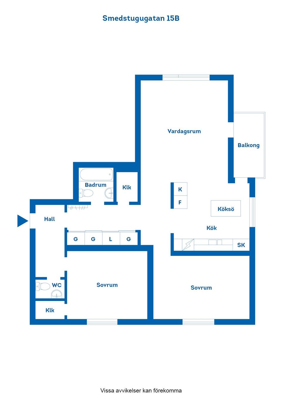 Bostadsrätt, Smedstugugatan 15B, Haga, Norrköping