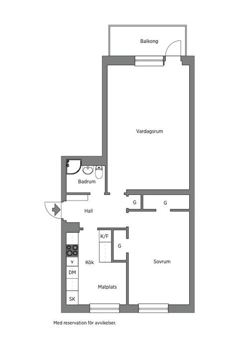Bostadsrätt, Ribevägen 22B, Dammfri, Malmö