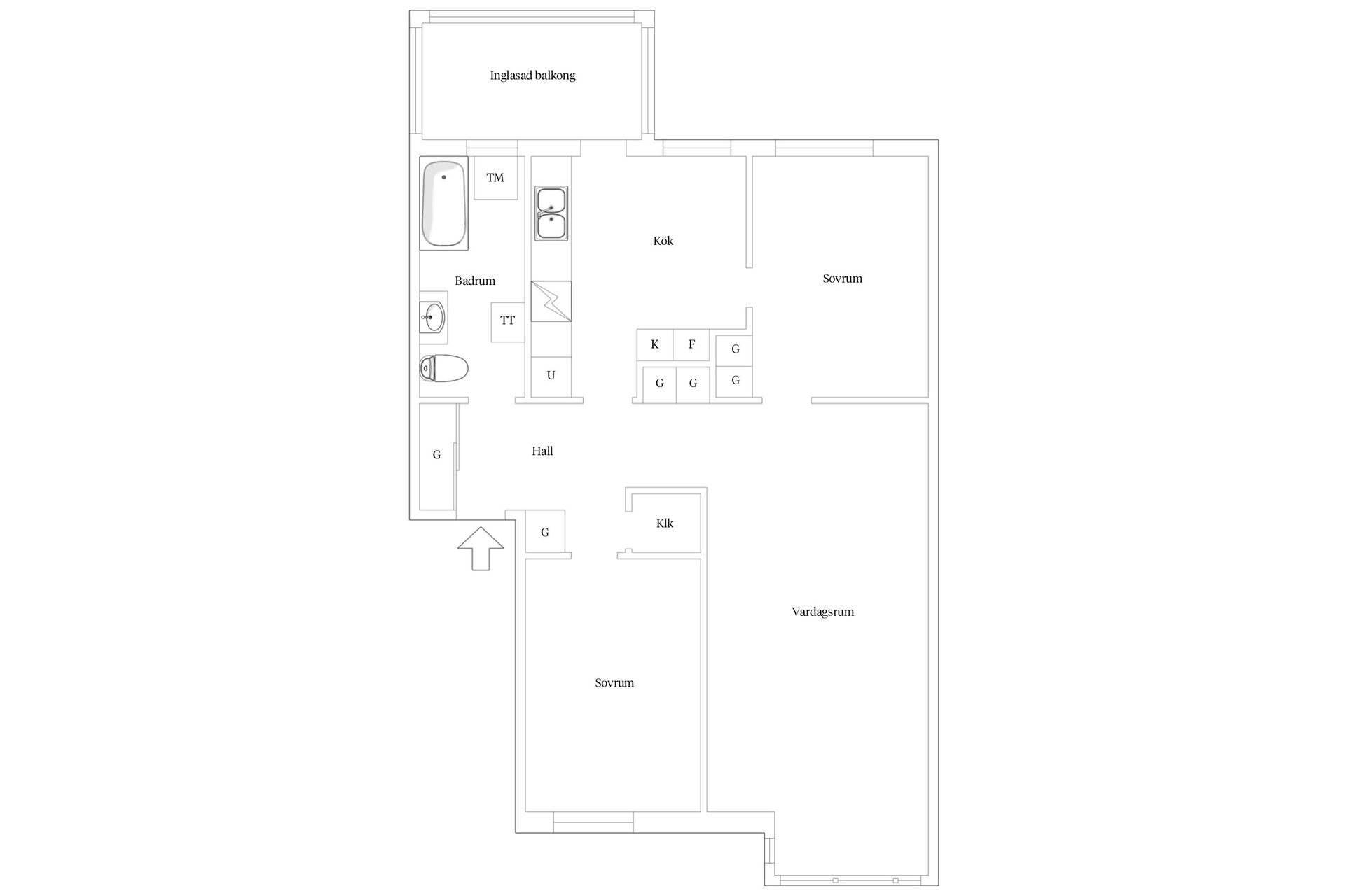 Bostadsrätt, Östra Storgatan 134, Liljeholmen, Jönköping