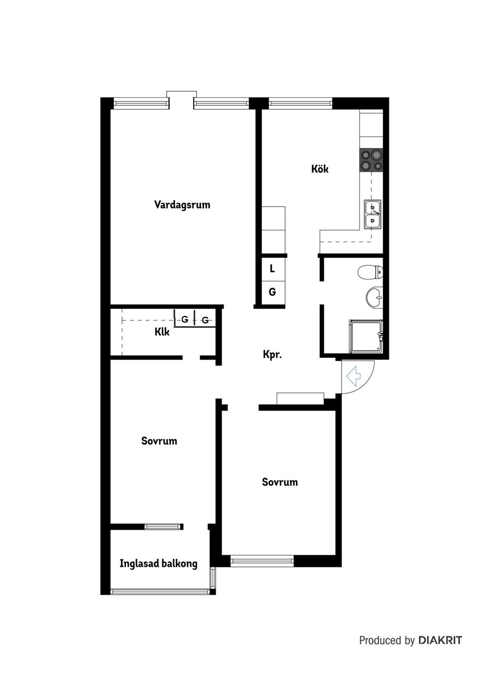 Bostadsrätt, Marsvägen 6, Stenkulla, Nyköping