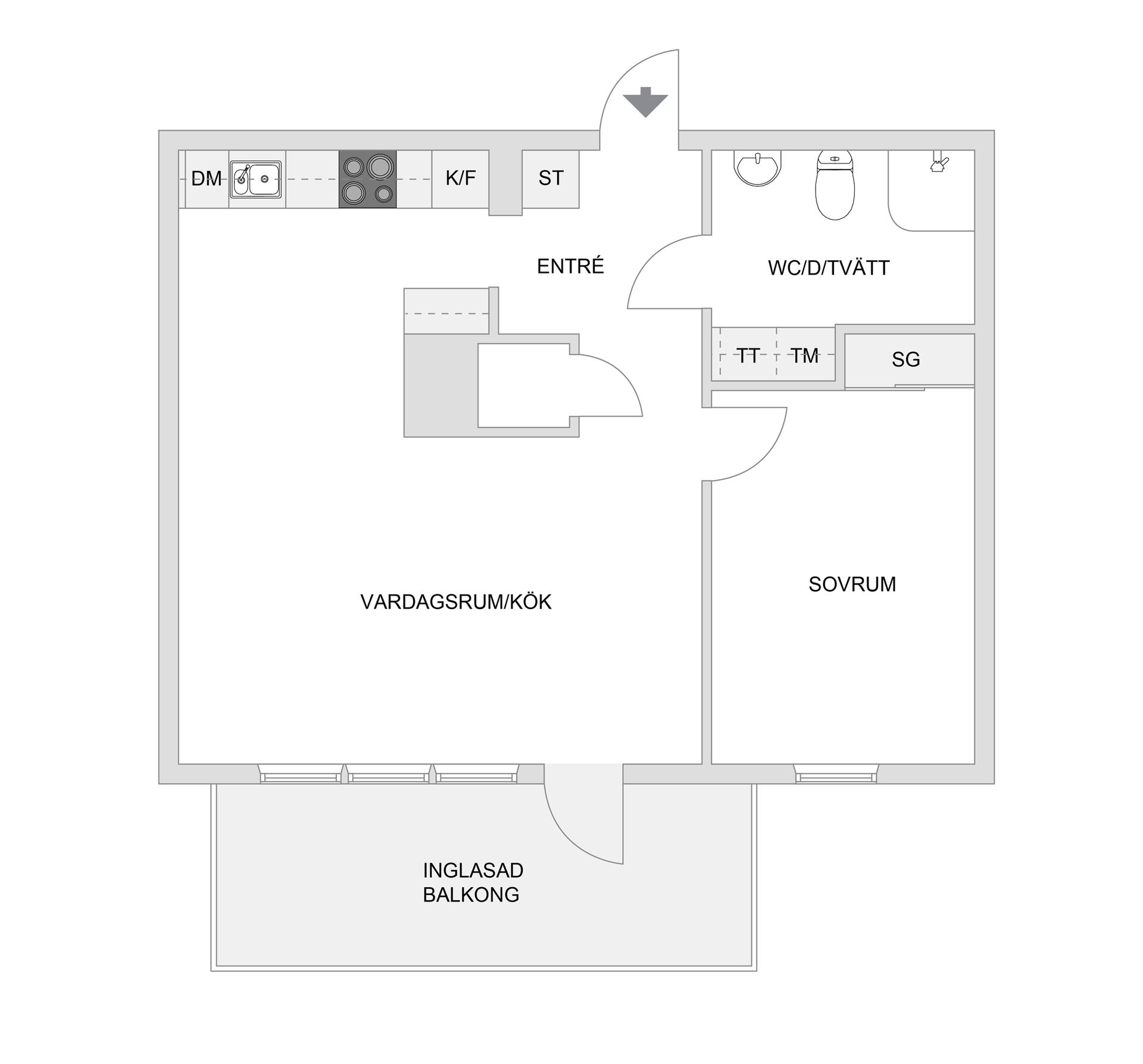 Bostadsrätt, Packhusallén 8F, Tullholmsviken, Karlstad