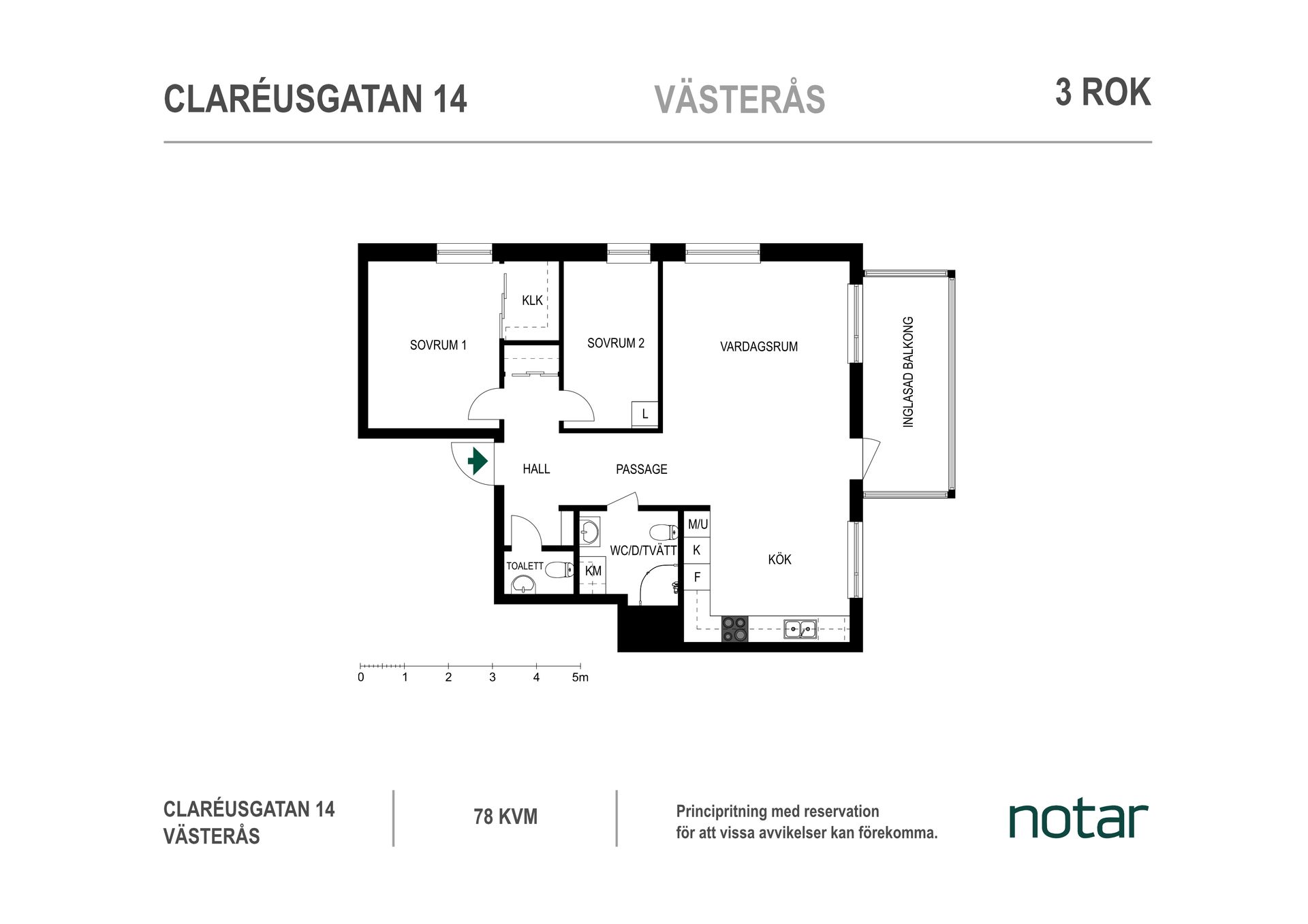 Bostadsrätt, Claréusgatan 14, Stallhagen, Västerås