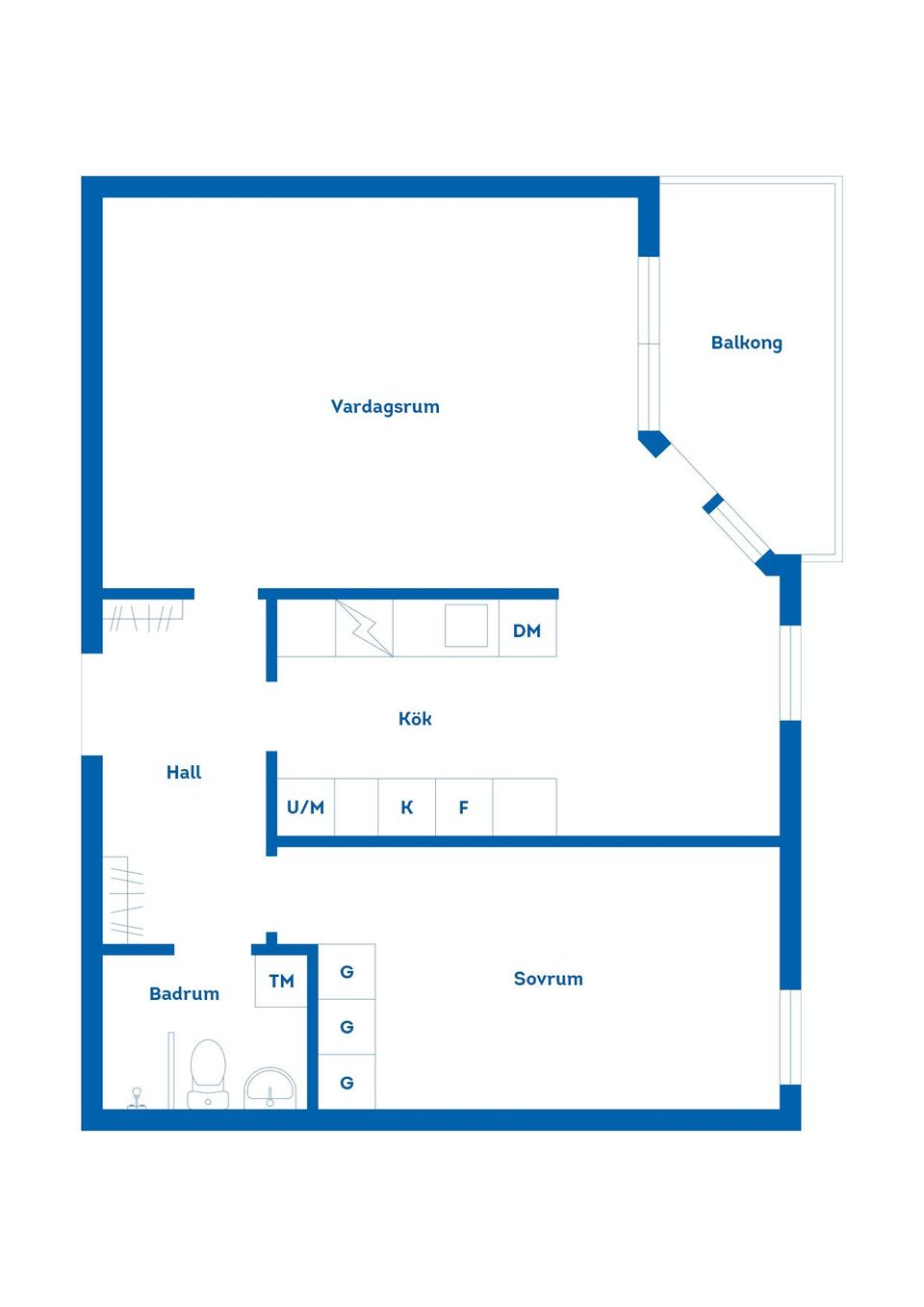 Bostadsrätt, Kansligränd 12B, Norr, Gävle