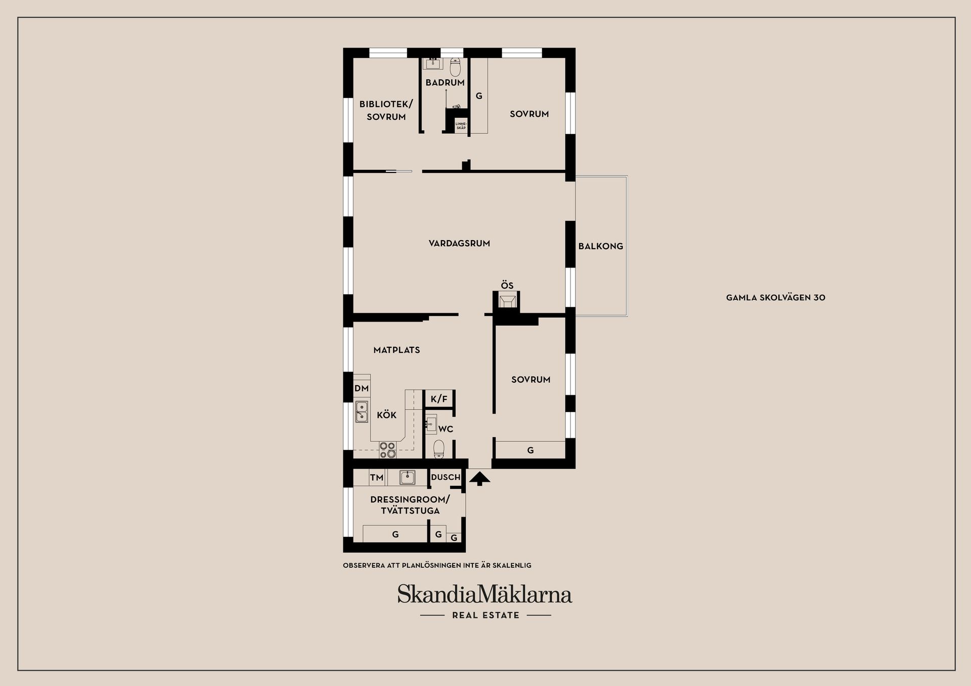 Bostadsrätt, Gamla Skolvägen 30, Hotellviken, Nacka