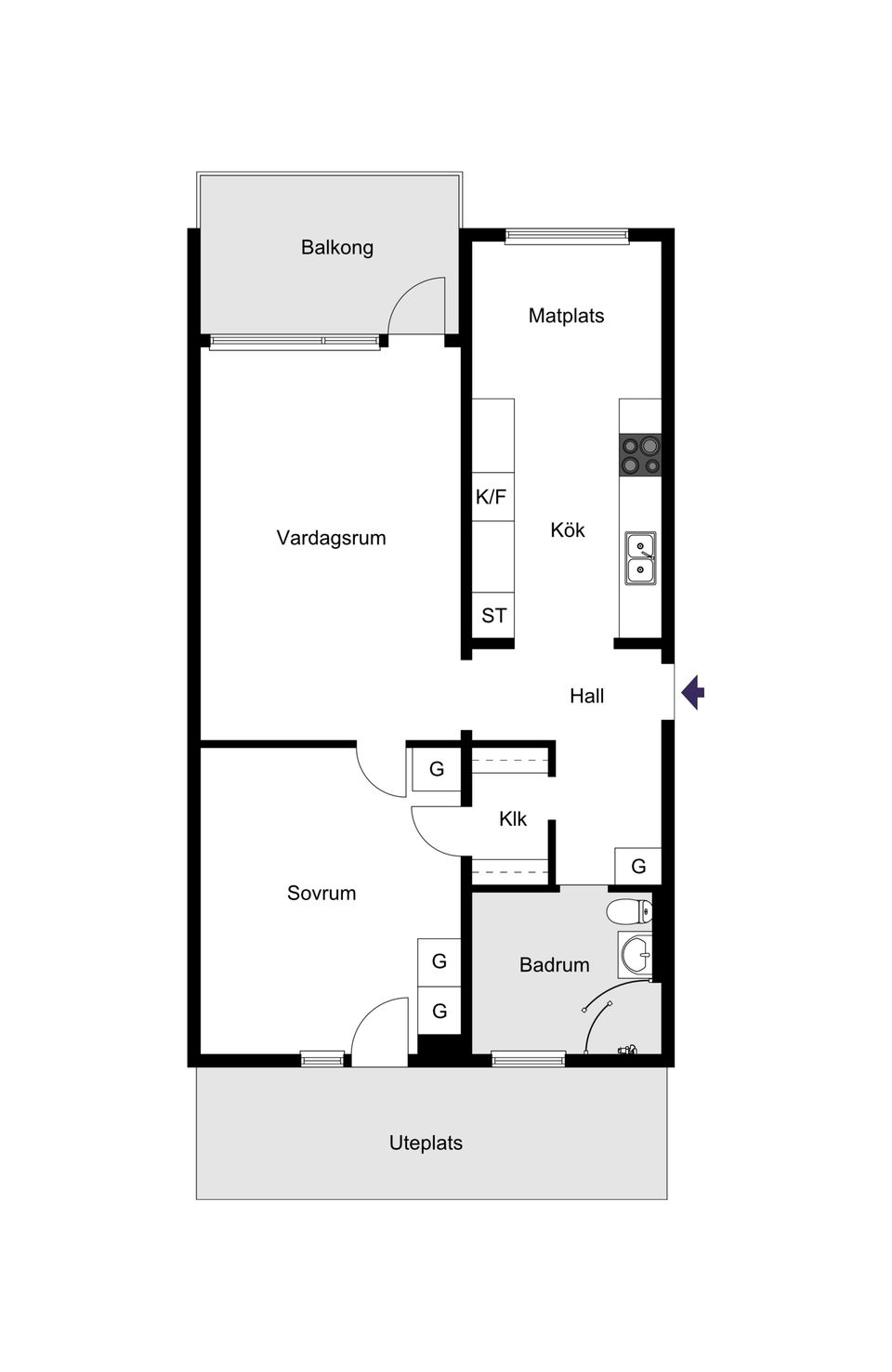 Bostadsrätt, Hjortronvägen 47, Kungsängen/Tibble, Upplands-Bro