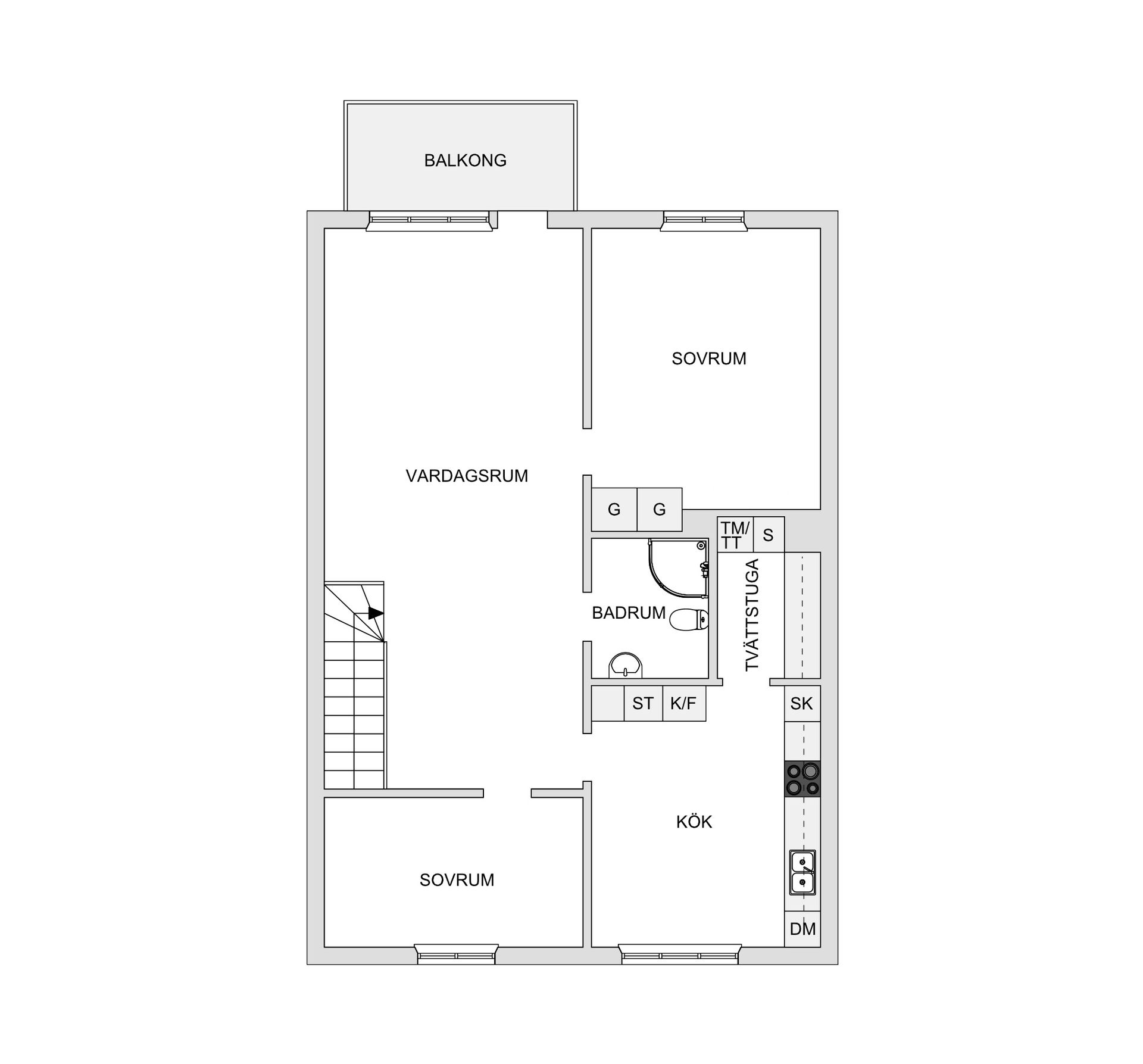 Bostadsrätt, Södra Parkvägen 3J, Fristad, Borås