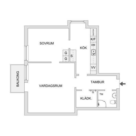 Bostadsrätt, Huskvarnavägen 92B, Vättersnäs, Jönköping