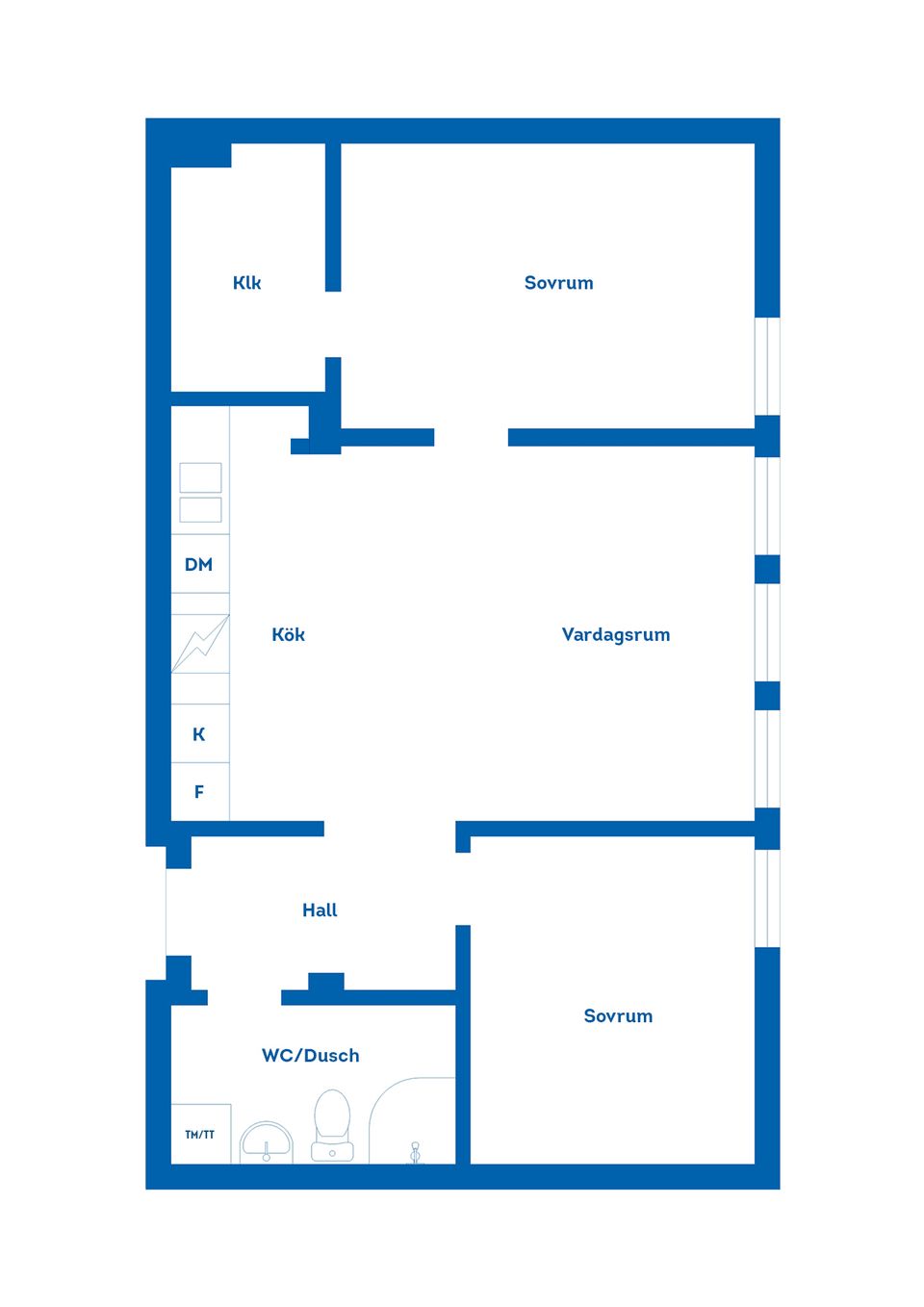Bostadsrätt, Östergatan 8A, Norr, Eskilstuna