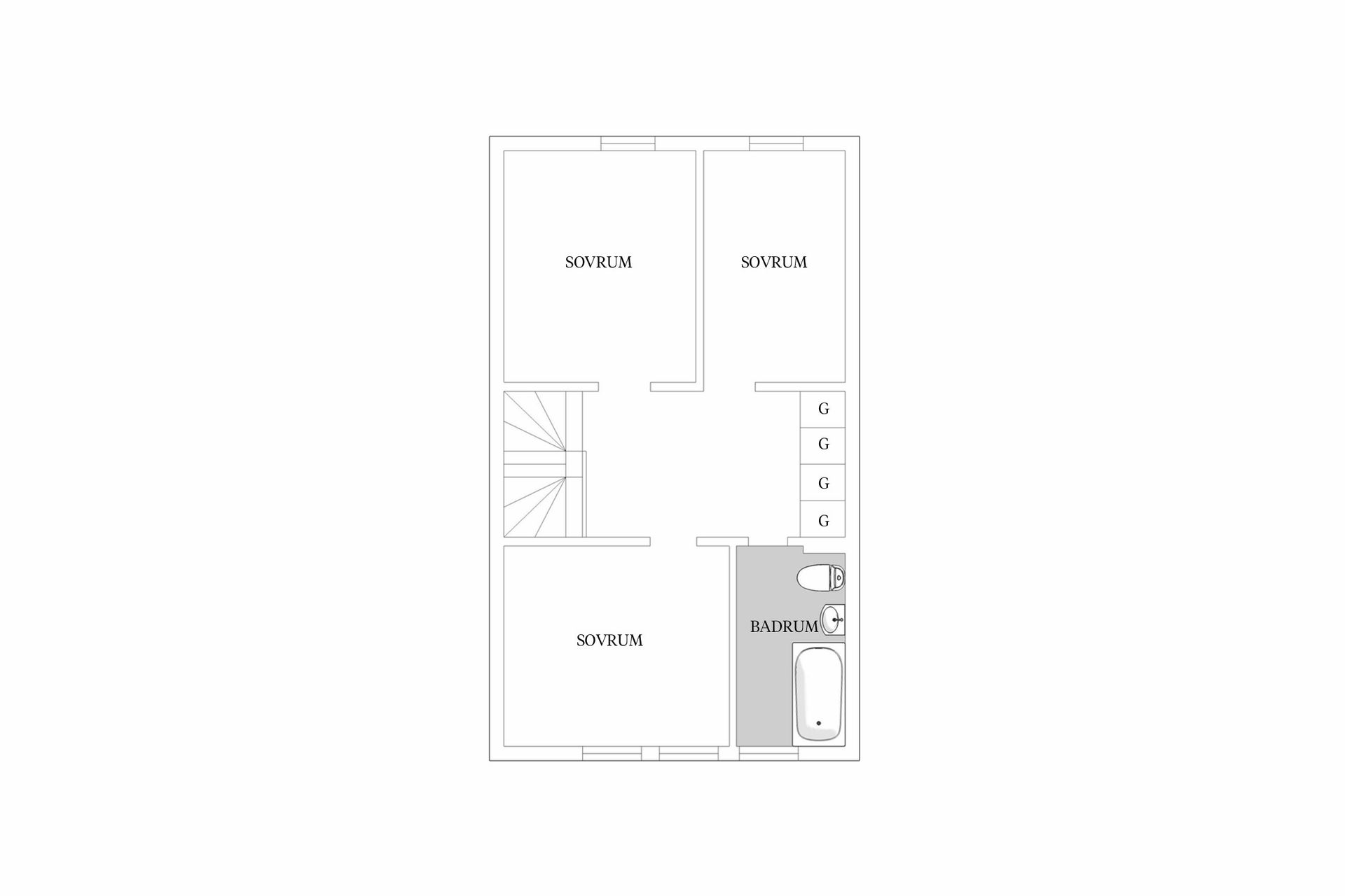 Radhus, Tvetgatan 293, Kungälv - Tveten, Kungälv