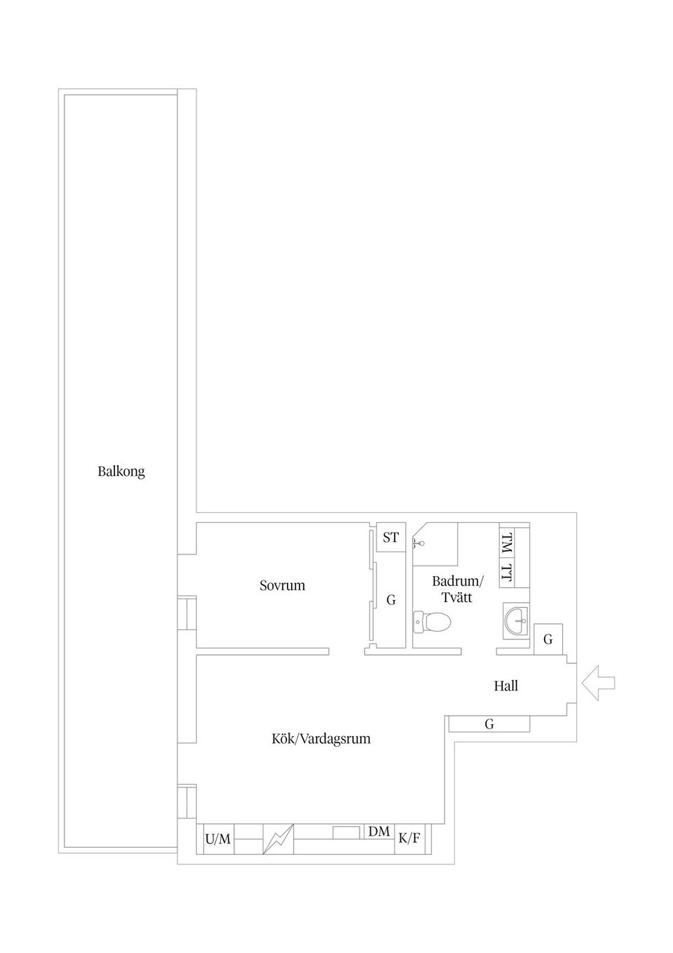 Bostadsrätt, Jeanssongatan 11, Varvsholmen, Kalmar