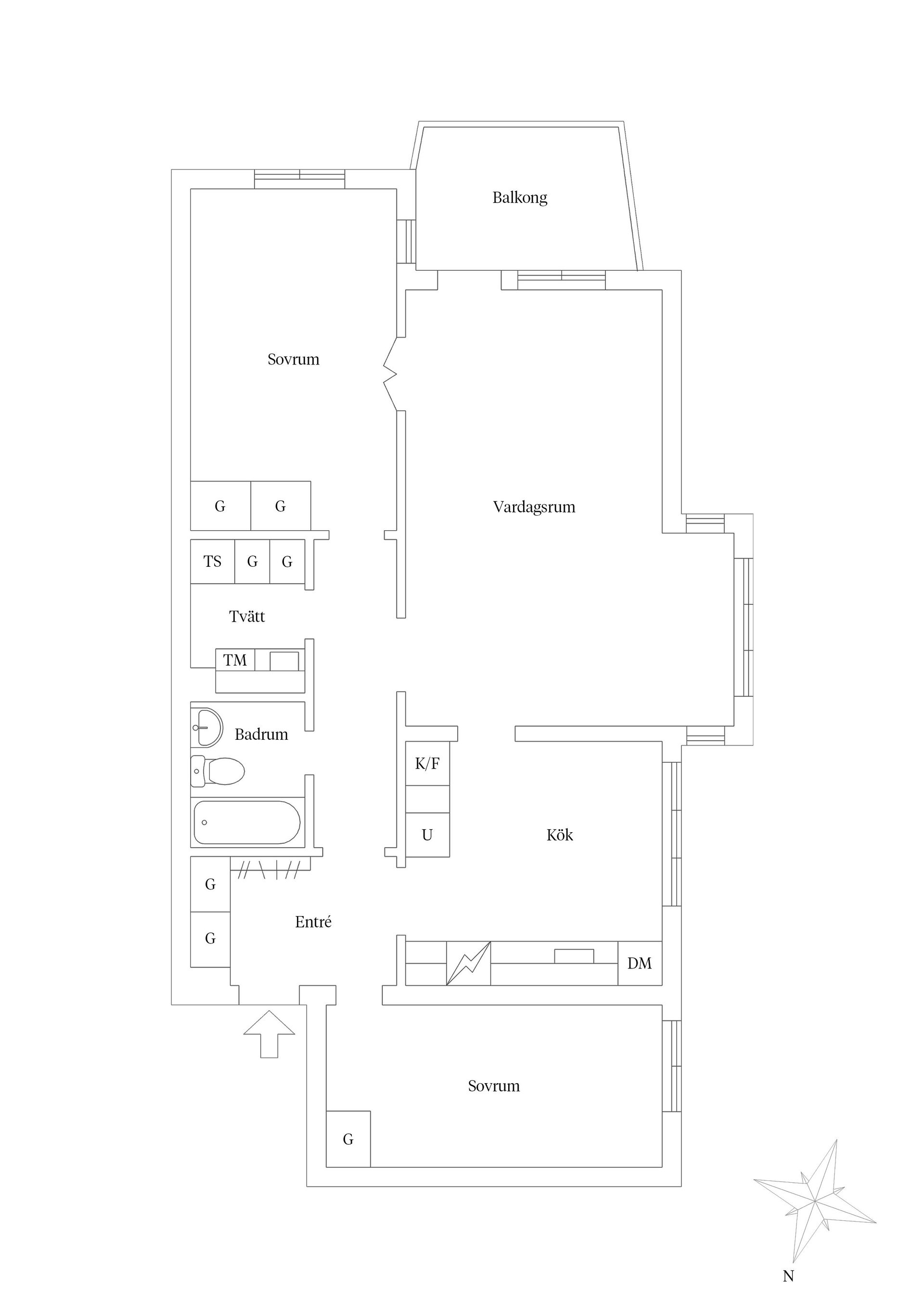 Bostadsrätt, Drottninggatan 38B, Centrum, Linköping