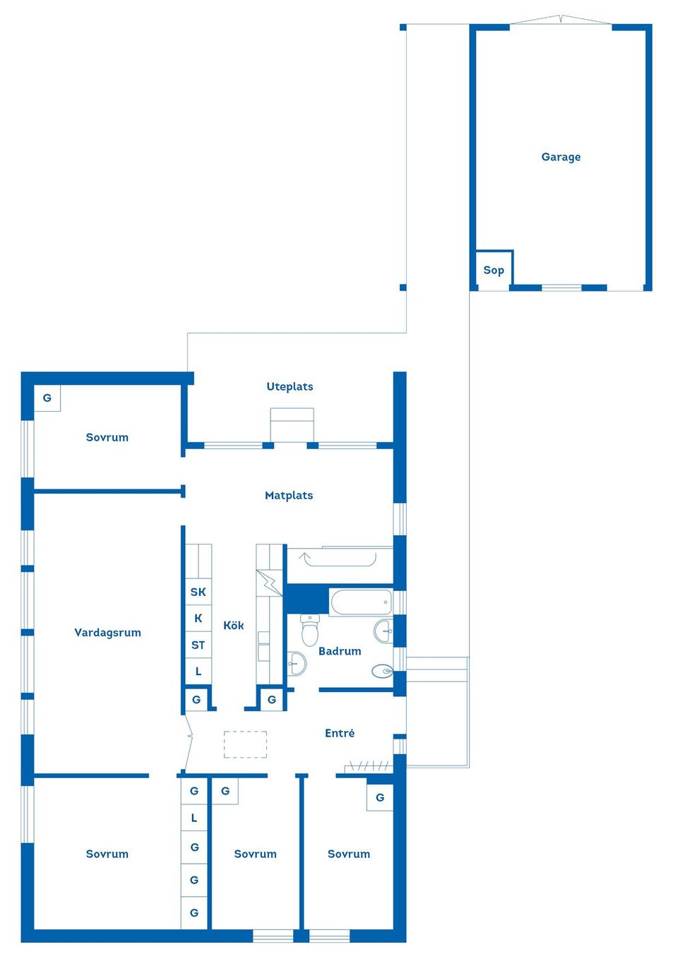 Villa, Lokattvägen 3, Olsbacka, Gävle