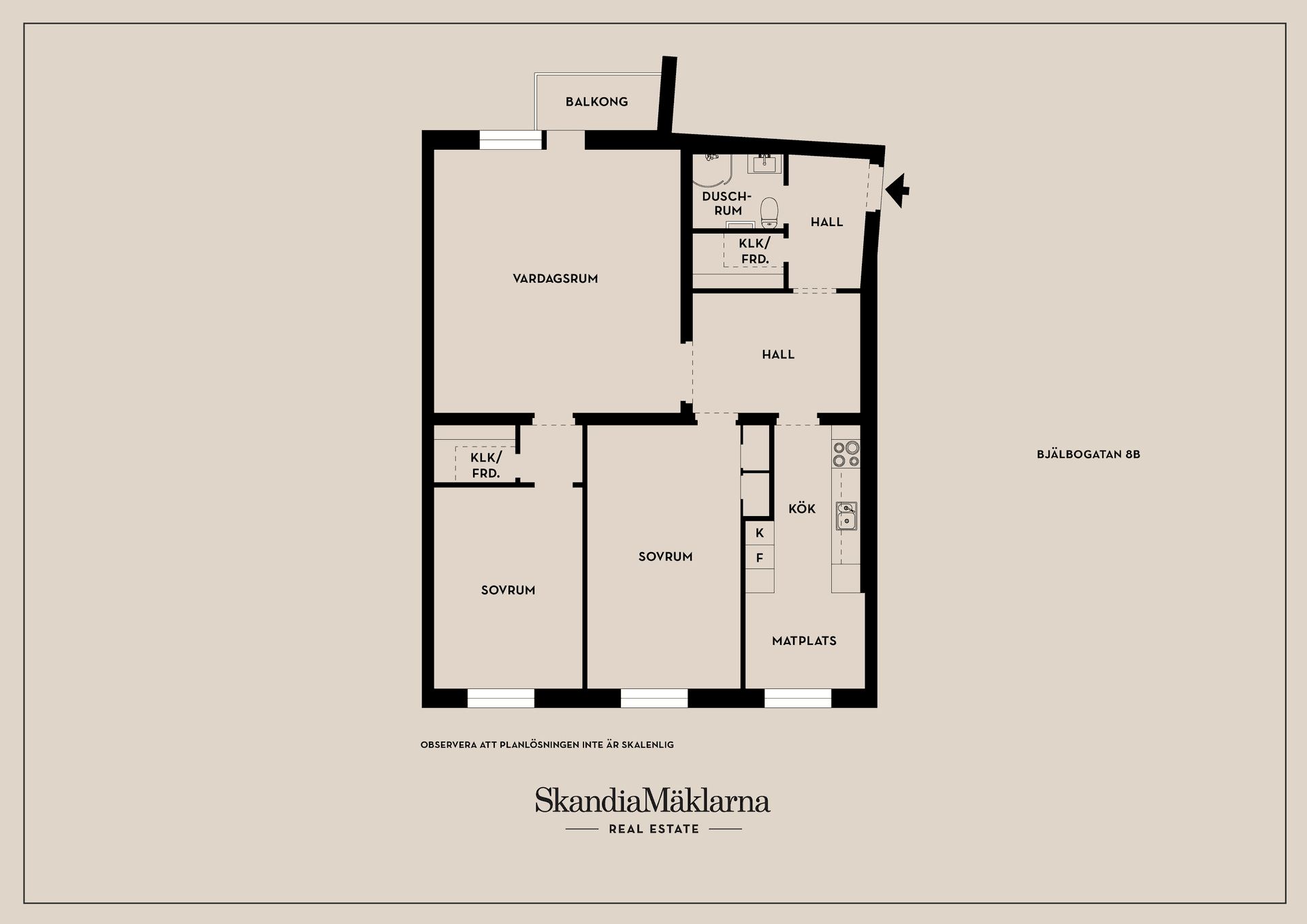 Bostadsrätt, Bjälbogatan 8B, Valla, Linköping