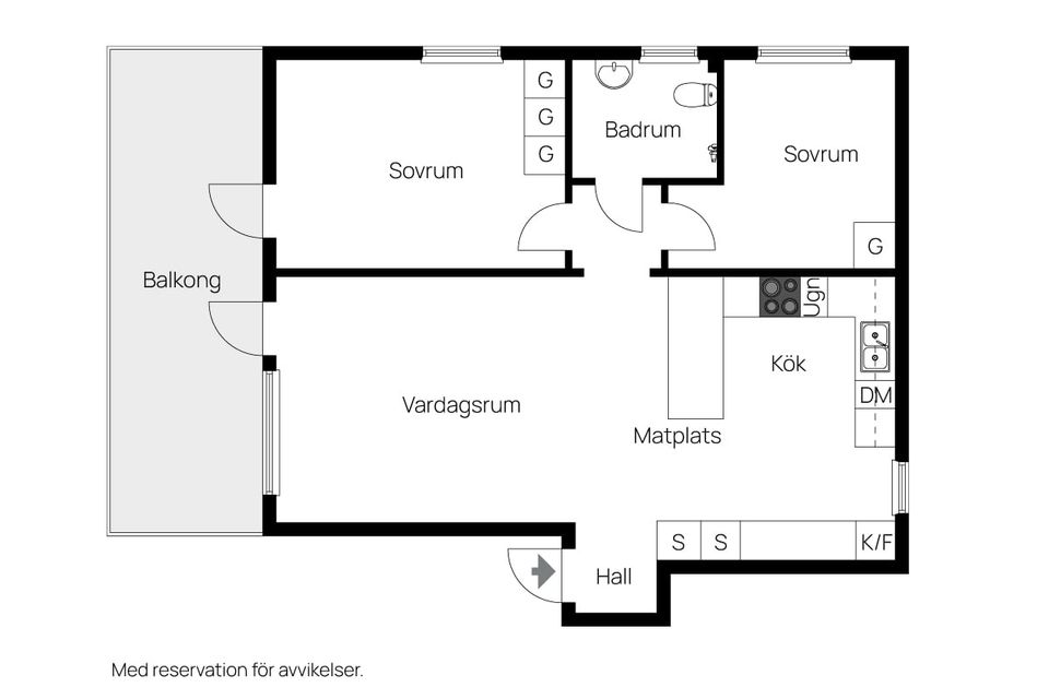 Bostadsrätt, Godhemsgatan 3, Östra Villastaden, Kungsbacka