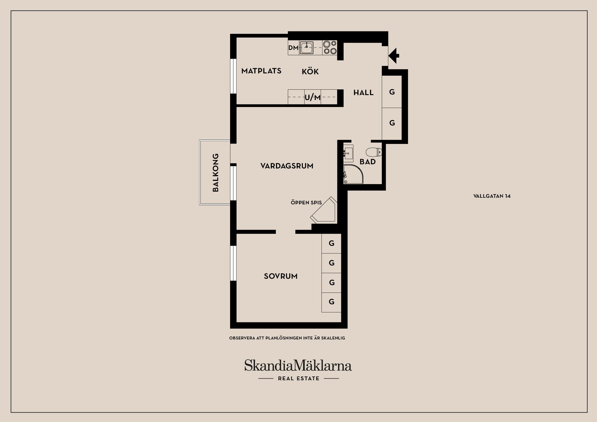 Bostadsrätt, Vallgatan 14, Vasastaden, Linköping