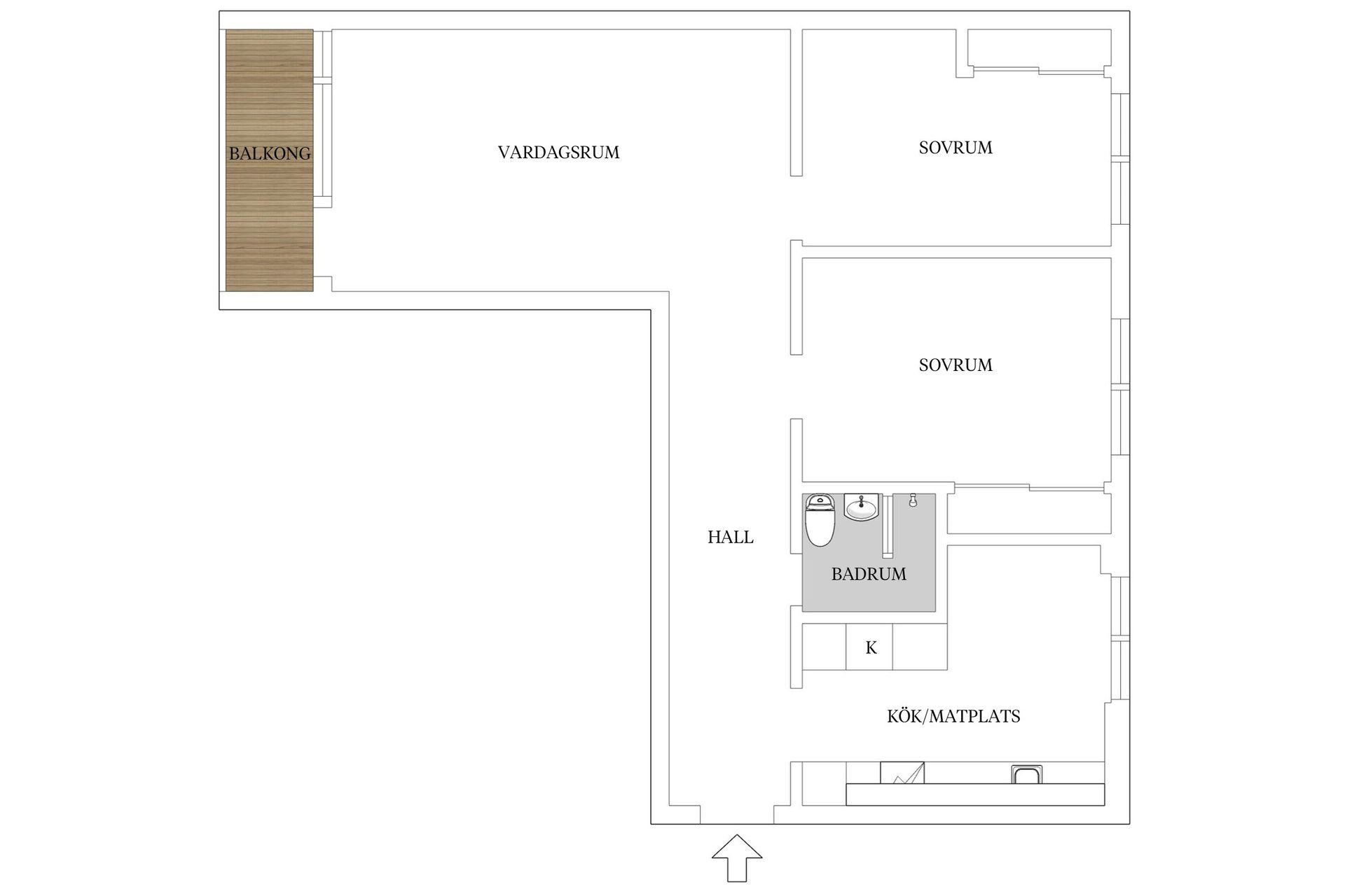 Bostadsrätt, Skolgatan 13, Hässleholm - Centrum, Hässleholm