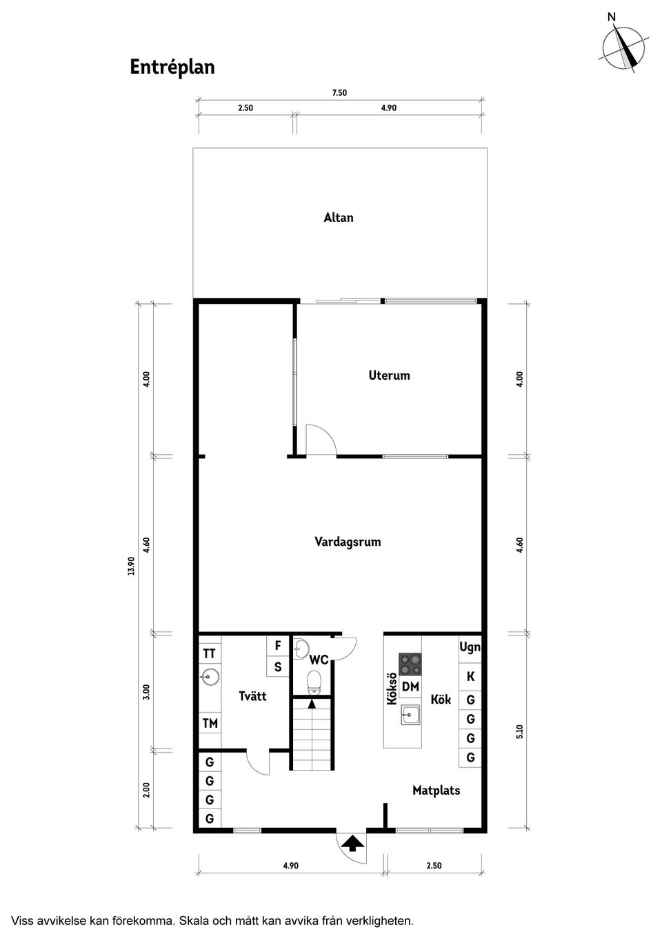 Radhus, Umbragången 15, Näset - Åkered, Göteborg