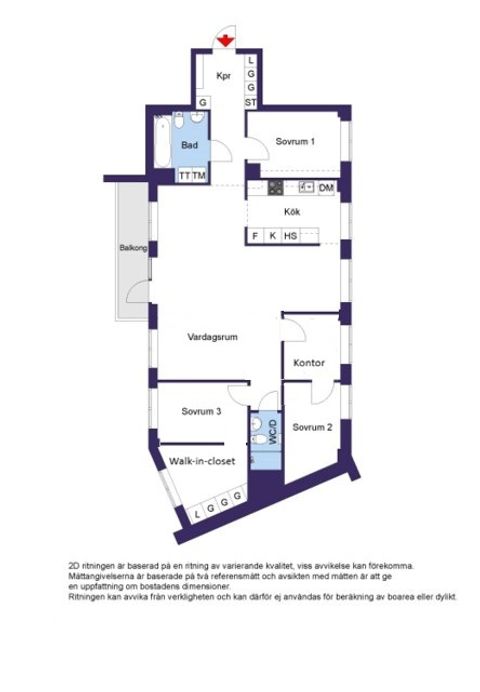 Bostadsrätt, Radiusbacken 15, 3tr, Midsommarkransen/Telefonplan, Stockholm