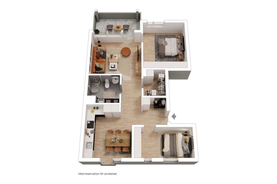 Bostadsrätt, Lönnebergagatan 1B, Lyckebo Sjöstad, Borås