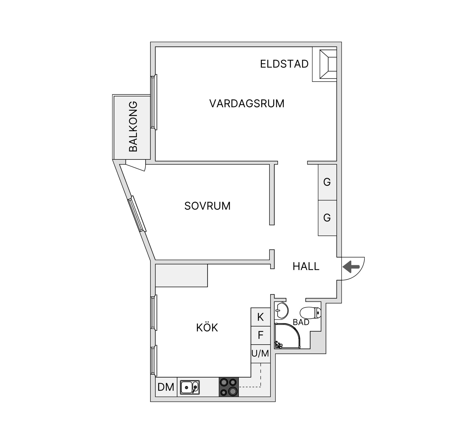 Bostadsrätt, Hornsgatan 9A, Östersund