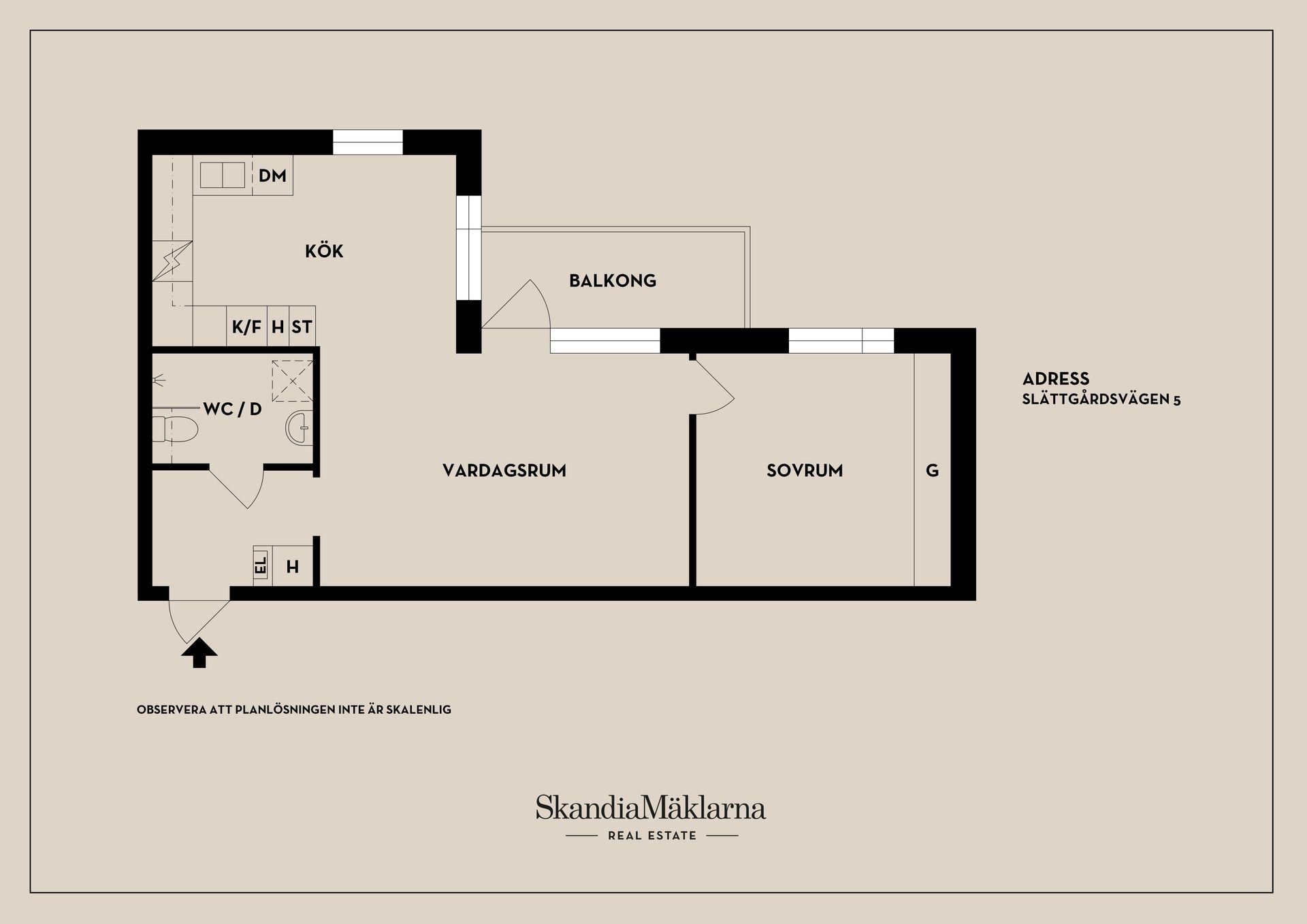 Bostadsrätt, Slättgårdsvägen 5, Mälarhöjden, Stockholm