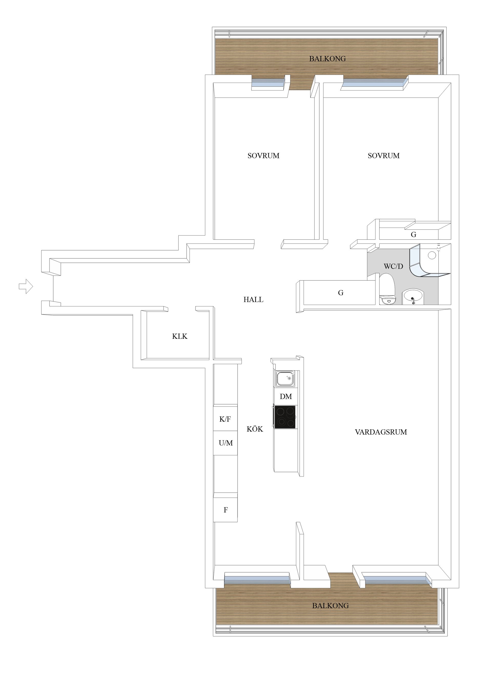 Bostadsrätt, Herrgårdsvägen 24, Centrala Väsby, Upplands Väsby