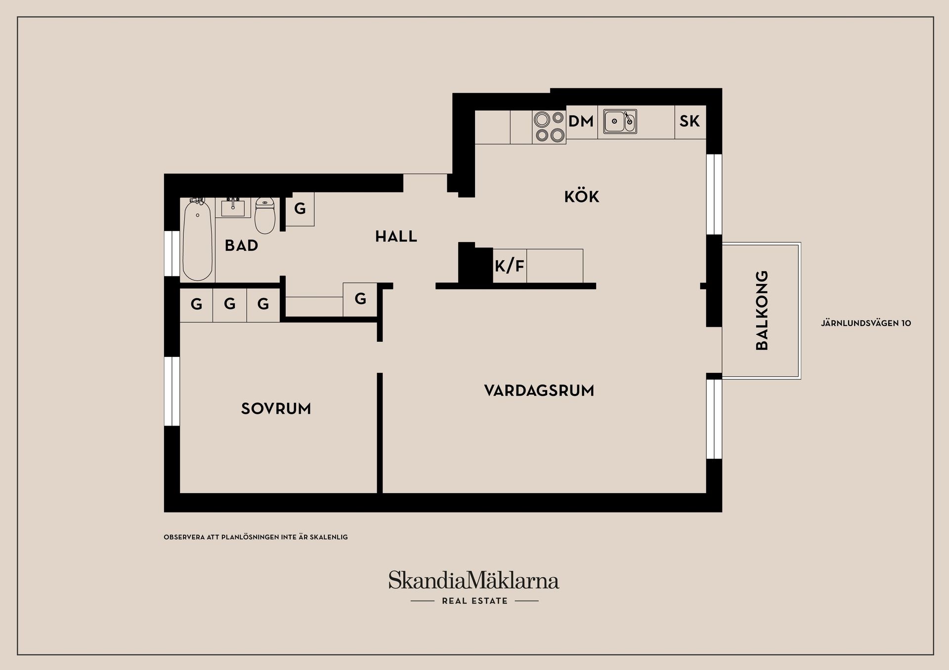 Bostadsrätt, Järnlundsvägen 10, Årstaberg, Stockholm