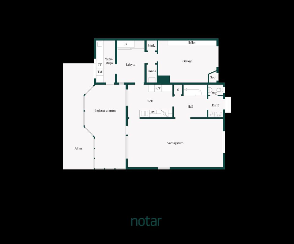 Radhus, Krondikesvägen 19A, Blomängen/Tegelplan, Östersund